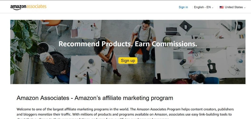 Amazon Associates (Amazon Affiliates Program)